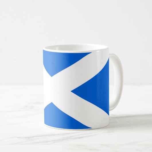 Schottischer Flaggenstaat Kaffeetasse (VorderseiteRechts)