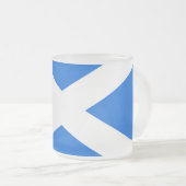 Schottischer Flaggenstaat Mattglastasse (VorderseiteRechts)