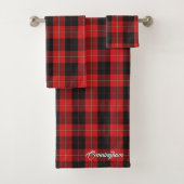 Schottischer Flair-Clan Cunningham Tartan kariert Badhandtuch Set (Insitu)