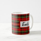 schottischer Flannel mit Name Coffee Tasse (VorderseiteRechts)