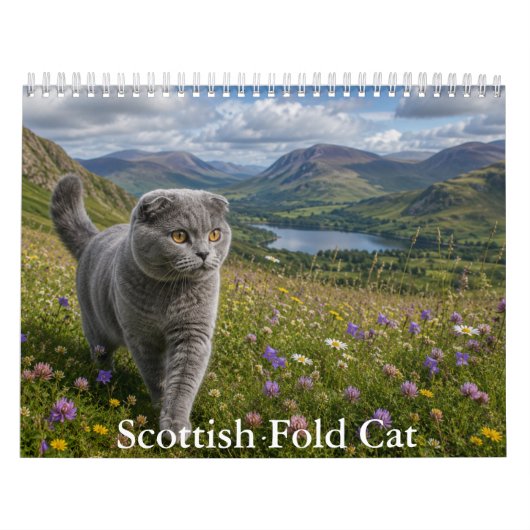Schottischer Fold-Katze-Kalender Kalender (Titelbild)