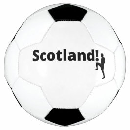 Schottischer Fußballspieler mit Punkt als Ball