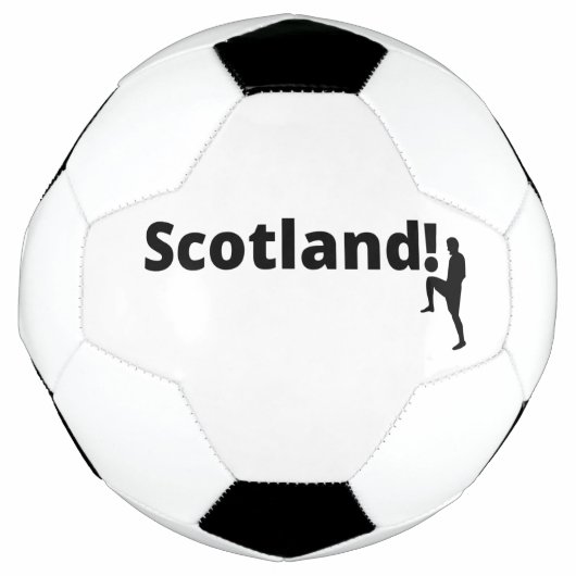 Schottischer Fußballspieler mit Punkt als Ball (Vorderseite)