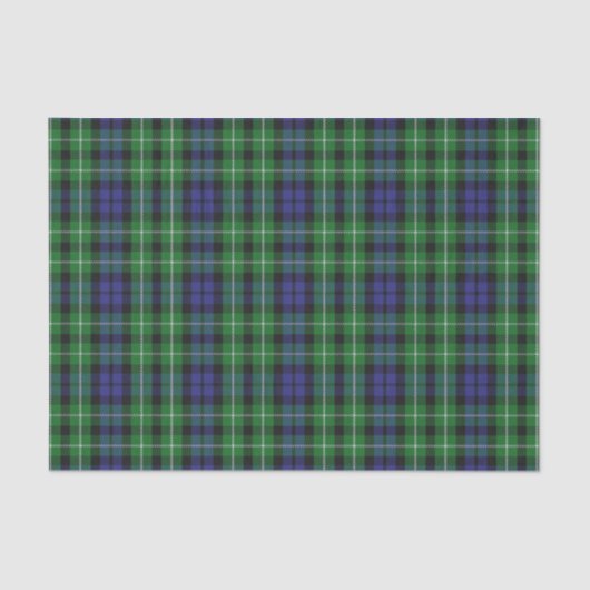 Schottischer Geschenk-Clan-GrahamTartan Seidenpapier (Vorderseite)