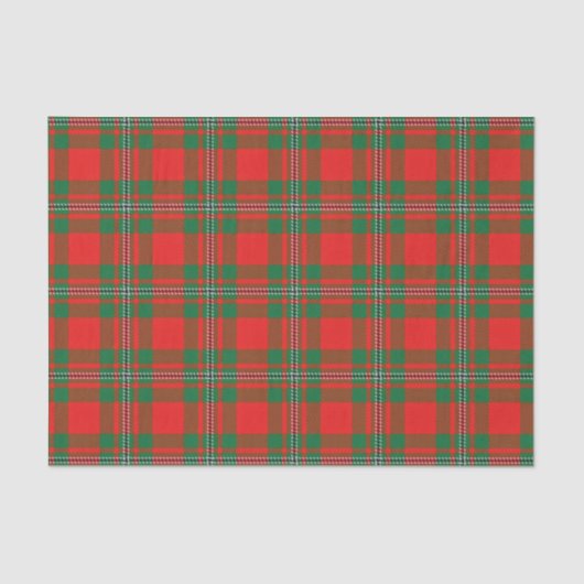 Schottischer Geschenk-Clan Gregor MacGregor Tartan Seidenpapier (Vorderseite)