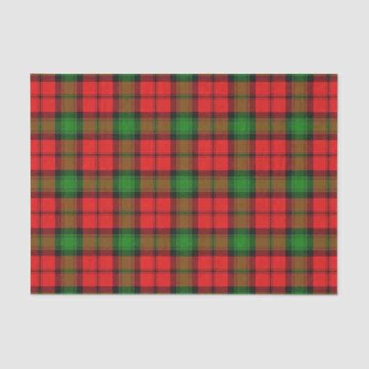 Schottischer Geschenk-Clan Kerr Tartan Seidenpapier (Vorderseite)