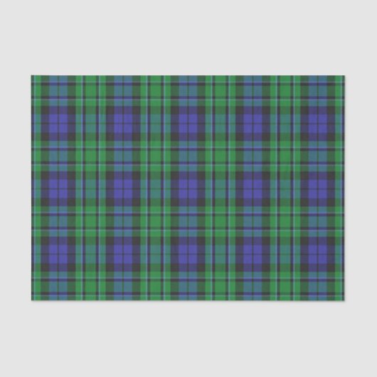 Schottischer Geschenk-Clan MacCallum Tartan Seidenpapier (Vorderseite)