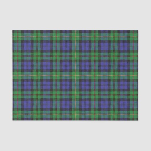 Schottischer Geschenk-Clan MacEwen Tartan Seidenpapier (Vorderseite)