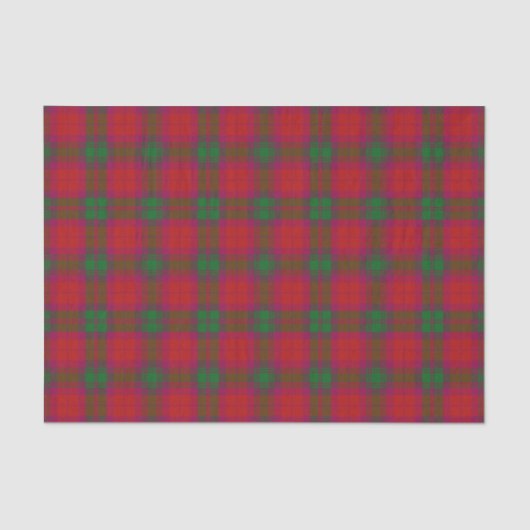 Schottischer Geschenk-Clan MacNab Tartan Seidenpapier (Vorderseite)