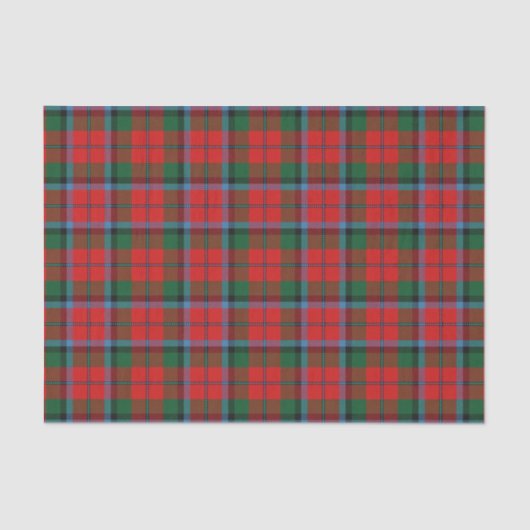 Schottischer Geschenk-Clan MacNaughton Tartan Seidenpapier (Vorderseite)