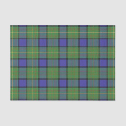 Schottischer Geschenk-Clan Muir Tartan Seidenpapier (Vorderseite)