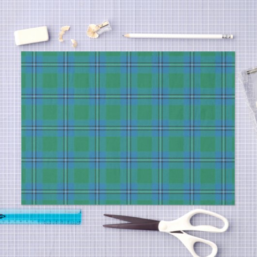 Schottischer Geschenk-ClanIrvine Irwin Tartan Seidenpapier (Handwerk)
