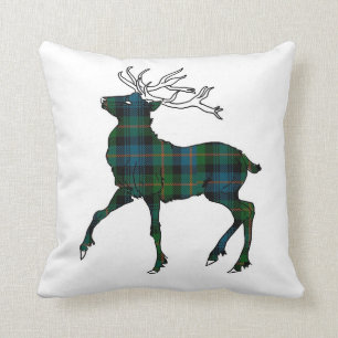 Schottischer (Glenalmond) Tartan-Hirsch-Wurf Kissen