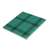 Schottischer grüner Tartan Fliese (Seite)