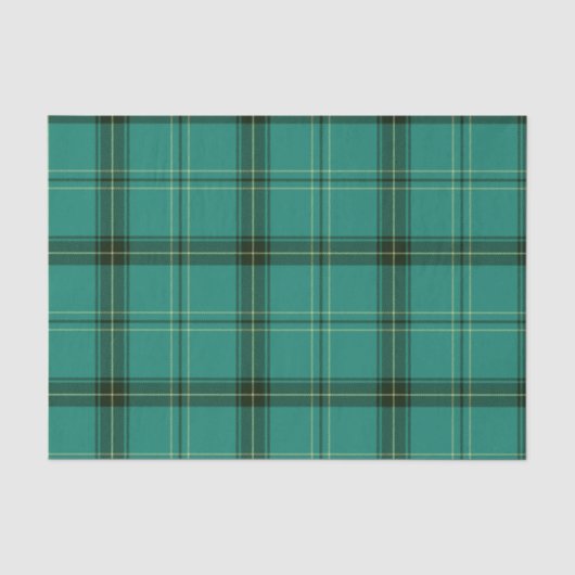 Schottischer grüner Tartan Seidenpapier (Vorderseite)