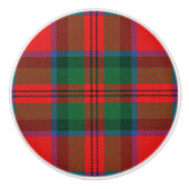 Schottischer Herrlichkeits-Clan MacDuff Tartan Keramikknauf (Vorderseite)