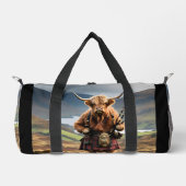 Schottischer Highland-Cow-Bagpiper, Duffle Bag (Vorderseite)