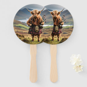 Schottischer Highland-Cow-Bagpiper, Fächer