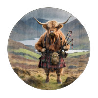 Schottischer Highland-Cow-Bagpiper,