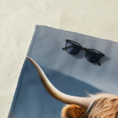 Schottischer Highland-Cow-Bagpiper, Strandtuch (Beispiel)