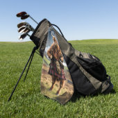 Schottischer Highland Cow Dudelsackpfeifer, Golfhandtuch (Gras)