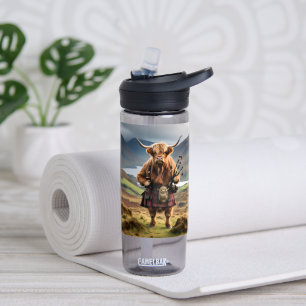 Schottischer Highland Cow Dudelsackpfeifer, Trinkflasche
