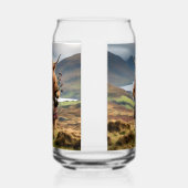 Schottischer Highland-Kuh-Bagpiper, Dosenglas (Links)