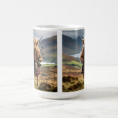 Schottischer Highland-Kuh-Bagpiper, Kaffeetasse (Mittel)