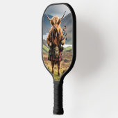 Schottischer Highland-Kuh-Bagpiper, Pickleball Schläger (Links)