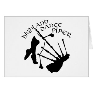 Schottischer Highland-Tanz Pfeifer