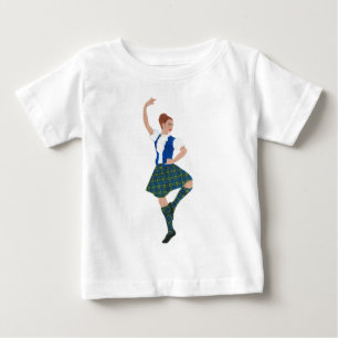 Schottischer Highland-Tänzer - Black Watch Baby T-shirt