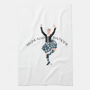 Schottischer Highland-Tänzer - Fling Handtuch