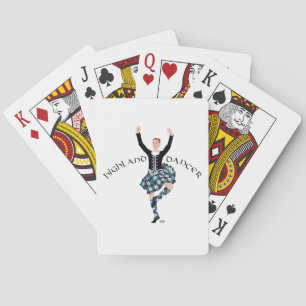 Schottischer Highland-Tänzer - Fling Spielkarten