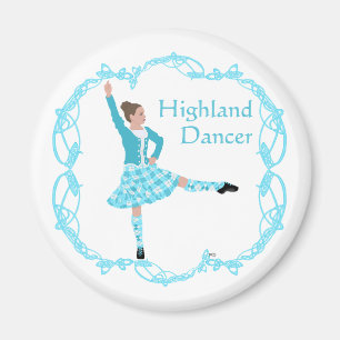 Schottischer Highland-Tänzer Keltisches Knotenmust Magnet