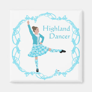 Schottischer Highland-Tänzer Keltisches Knotenmust Magnet