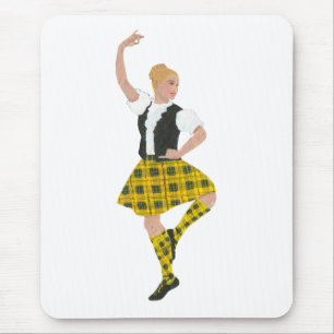 Schottischer Highland-Tänzer MacLeod-Tartan Mousepad