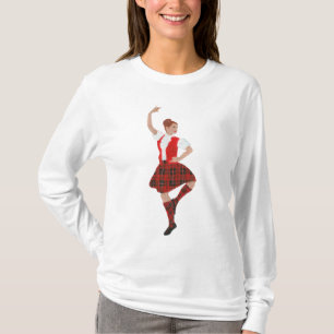 Schottischer Highland-Tänzer Wallace Tartan T-Shirt