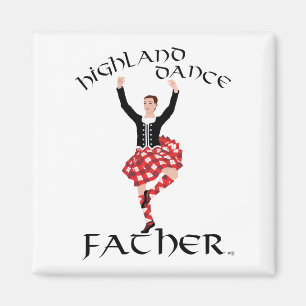 Schottischer Highland-Tanzvater Magnet