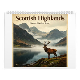 Schottischer Highlands-Kalender 2027 Kalender