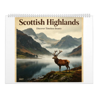 Schottischer Highlands-Kalender 2027 Kalender