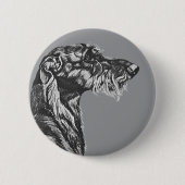 Schottischer Hirschhund Button (Vorderseite)
