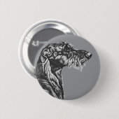 Schottischer Hirschhund Button (Vorne & Hinten)