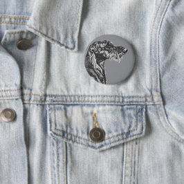 Schottischer Hirschhund Button