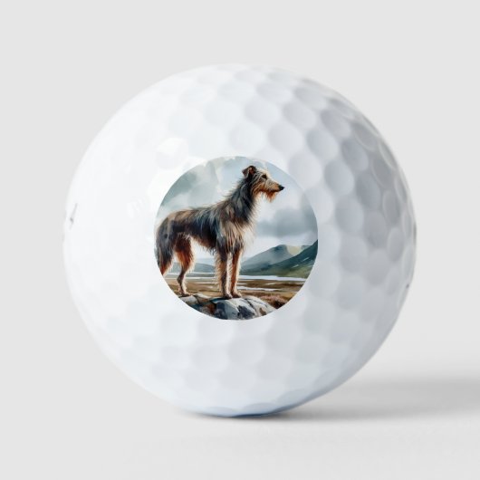 Schottischer Hirschhund Golfball (Vorderseite)