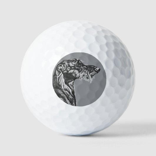 Schottischer Hirschhund Golfball (Vorderseite)