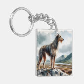 Schottischer Hirschhund Schlüsselanhänger (Vorderseite links)