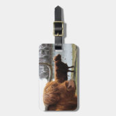 Schottischer Hochland-Vieh ~ Gepäckanhänger (Vorderseite vertikal)