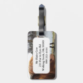 Schottischer Hochland-Vieh ~ Gepäckanhänger (Rückseite vertikal)