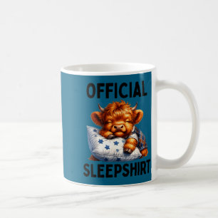 Schottischer Hochlandkuh-Schlafshirt-Pyjamas-Nacht Kaffeetasse