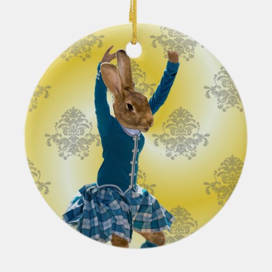 Schottischer Hochlandtänzer des niedlichen Keramikornament (Hinten)